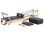 VEVOR Foldable Pilates Reformer, Wooden Machine, Bed with Dual Resistance - $1,018.99