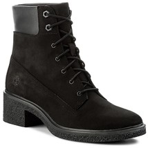 New Timberland Women&#39;s BRINDA Black Nubuck Boots A1JXI Size : 6 - £80.41 GBP