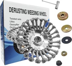 10 Inch Steel Wire Rotary Weed Brush Cutter Trimmer Head For Weed Cutter... - $30.98