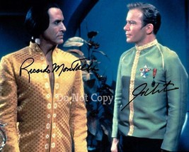 WILLIAM SHATNER RICARDO MONTALBAN SIGNED PHOTO 8X10 RP AUTOGRAPHED STAR ... - £15.94 GBP