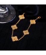 Van Cleef&amp;Arpels Vintage Alhambra bracelet, 5 motifs, 18K yellow gold - $100.00