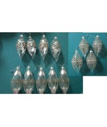 ORNAMENTS SILVER HAND PAINTED DECOR STONES laced relief PICK A SET^^ - €37,89 EUR+