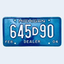 2004 United States Michigan Base Dealer License Plate 645D90 - $225.99 MXN