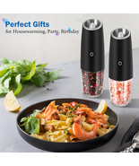 LuxeSpice Duo Stainless Steel Gravity Mills with LED Glow &amp; Auto Grind - $32.99