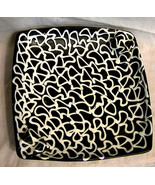 Ashtray Black/White Spaghetti Drizzle swirl Pattern  Made in Italy hand ... - €51,04 EUR