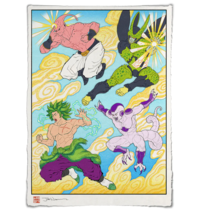 Dragon Ball Z Villains Japanese Edo Period Giclee Poster Print 12x17 Mondo - £59.65 GBP