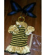 Girls BUMBLE BEE HALLOWEEN COSTUME-Sz10/12  dress,wings,antenna headband - £10.24 GBP
