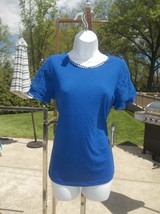 Nwt Daisy Fuentes Royal Blue Top S - $14.99