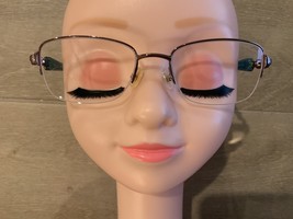 Kirkland Signature Leeanne Eyeglasses Light Brown Rectangle Frame 53-18 ... - $31.25 CAD