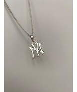 NEW MLB New York Yankees Sterling Silver Team Pendant Logo Necklace 20&quot; - €17,15 EUR