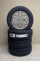 Chevy Silverado 20&quot; Chrome Snowflake Replica Wheels Falken 275/60R20 AT Tires - £2,040.32 GBP
