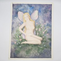Acquarello Pittura Nude Fairy Folk Art - £78.26 GBP