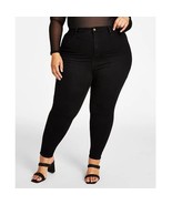 Nina Parker Womens Plus 20W Black Trendy High Rise Skinny Jeans NWT BX47 - $67.14 CAD