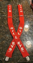 Gilley’s Nightclub Pasadena Texas Red Wide Width Suspenders - £30.76 GBP