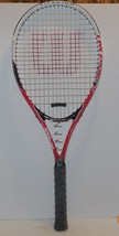 WILSON IMPACT Volcanic Frame Power Bridge TENNIS RACQUET Red White - £18.32 GBP