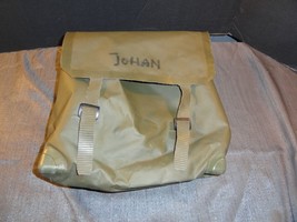 Dutch Netherlands Army Military Rubber Shoulder Bag 8465-17-052-7050 Kl 91 Writi - £16.11 GBP