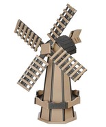 6½ FOOT JUMBO POLY WINDMILL - Weatherwood &amp; Black Working Garden Weather... - £1,138.71 GBP