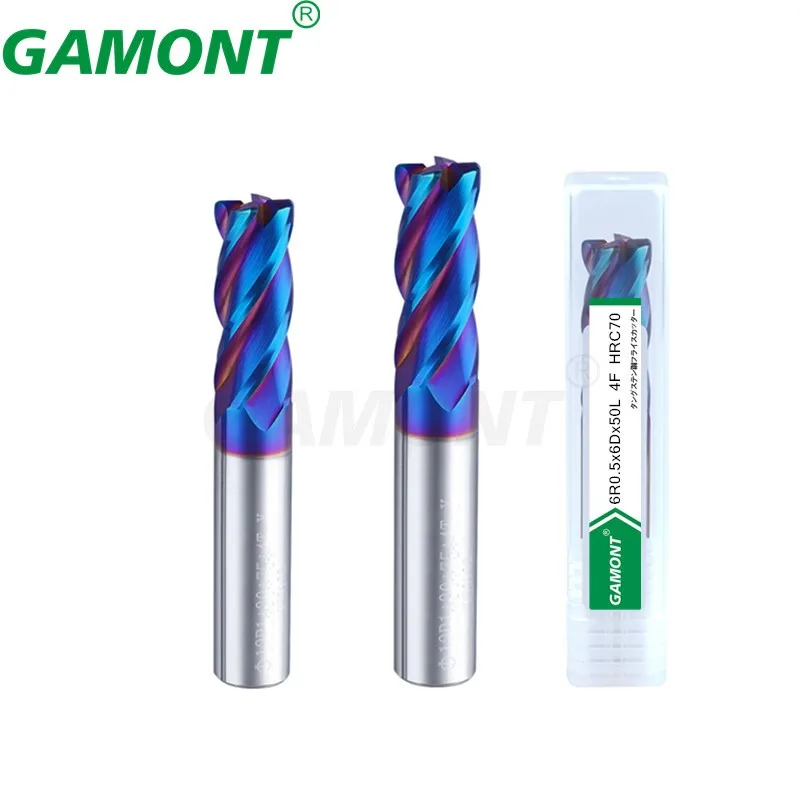 GAMONT Milling Cutter Alloy Coating Tungsten Steel Tool Cnc hing Endmil Hrc70 Co - £150.76 GBP