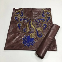 YQOINFKS Cotton Riche Brocade Beads Fabric Bazin Riche Fabric Jacquard Lace 2023 - $109.99