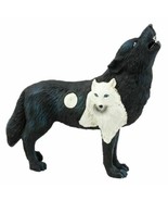 Shadow Moon Snow Native Tribal Howling Wolf Totem Spirit Figurine 6.25&quot;L - $36.89 CAD