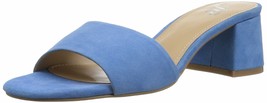 The Fix Women&#39;s Lilly Block Heel Mule Cielo Blue Suede Size 6B,M US - $12.56
