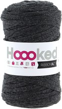 Hoooked Ribbon XL Yarn-Charcoal Anthracite - £15.96 GBP