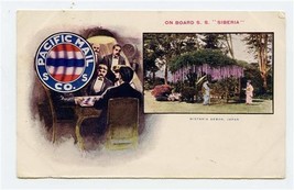Pacific Mail Steamship Co SS Siberia Postcard  - $17.82