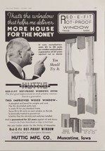 1937 Print Ad Red-E-Fit Rot Proof Windows Huttig Mfg Muscatine,Iowa - £16.33 GBP