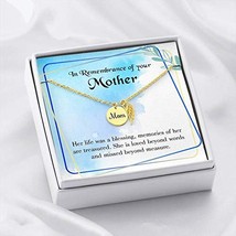 Express Your Love Gifts Mom Remembrance Necklace Mom&#39;s Life is a Blessing Mother - £35.00 GBP