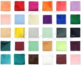 Colors Solid Pocket Square Hankie Handkerchief Wedding Formal Prom 10&quot; x... - £4.68 GBP