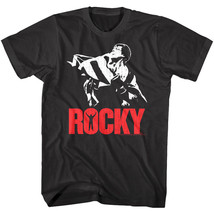 Rocky Balboa American Flag Bearer Men&#39;s T Shirt USA Stripes Boxing - £21.47 GBP+