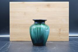 Vtg Blue Mountain Pottery Vase Green Blue Drip Glaze MCM Canada - $24.99