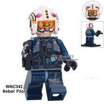 Single Sale Rebel fighter pilots Battle of Yavin Star Wars Minifigures Block - £2.23 GBP