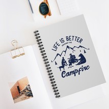 Campfire Scene Spiral Notebook, 6&#39; x 8&#39; (15.2 x 20.3 cm), 118 Ruled Line Pages,  - £14.69 GBP