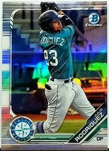  Julio Rodriguez Rookie Refractor 2019 Bowman Chrome Draft, Seattle Mariners! - £94.77 GBP