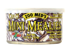 [Pack of 3] Zoo Med Can O Mini Mealies Mealworms for Reptiles, Turtles, Amphi... - £26.83 GBP