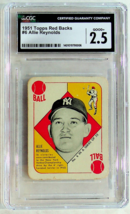 1951 Topps Red Backs - Allie Reynolds #6 - CGC #2.5 - Good+ - £22.77 GBP