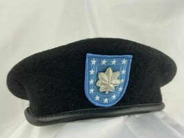 Us Army Infantry Regiment Black  Beret Army Lieutenant Colonel Military Hat Mili - £71.07 GBP