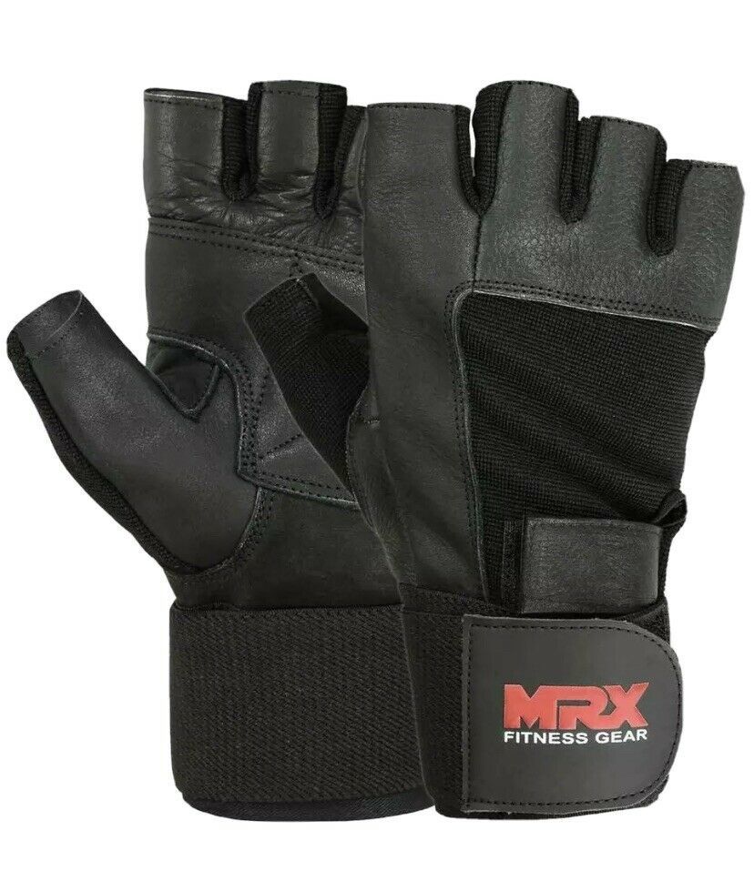 Primary image for Gym Gloves With Wrist Wrap Workout Weight Lifting Grip Fitness Exercise MRX