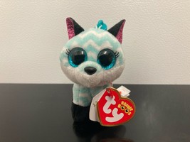 *Atlas*  2021 Ty Beanie Boo 3&quot; Key Clip ~ Chevron Fox ~  Cute! ~ MWMT!! ~ - £3.12 GBP