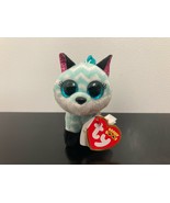 *Atlas*  2021 Ty Beanie Boo 3&quot; Key Clip ~ Chevron Fox ~  Cute! ~ MWMT!! ~ - €3,46 EUR