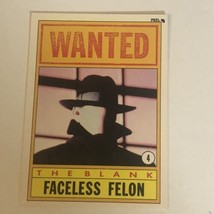 Dick Tracy Trading Card  #4 Faceless Felon - £1.52 GBP