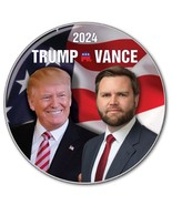 12 TRUMP VANCE CAMPAIGN 2024 3&quot; PIN BACK BUTTONS PRESIDENT OF THE UNITED... - $29.99