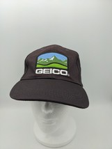 Geico Promo CMA Awards Embroidered Patches Adjust Strapback Hat Promo Brown - £8.40 GBP