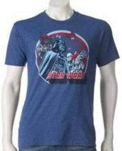 Mens Shirt Disney Star Wars Blue Villians Short Sleeve Crew Tee-sz S - $13.86
