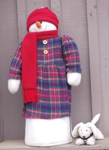 Snowman with Puppy Dog Christmas Decor - £31.25 GBP