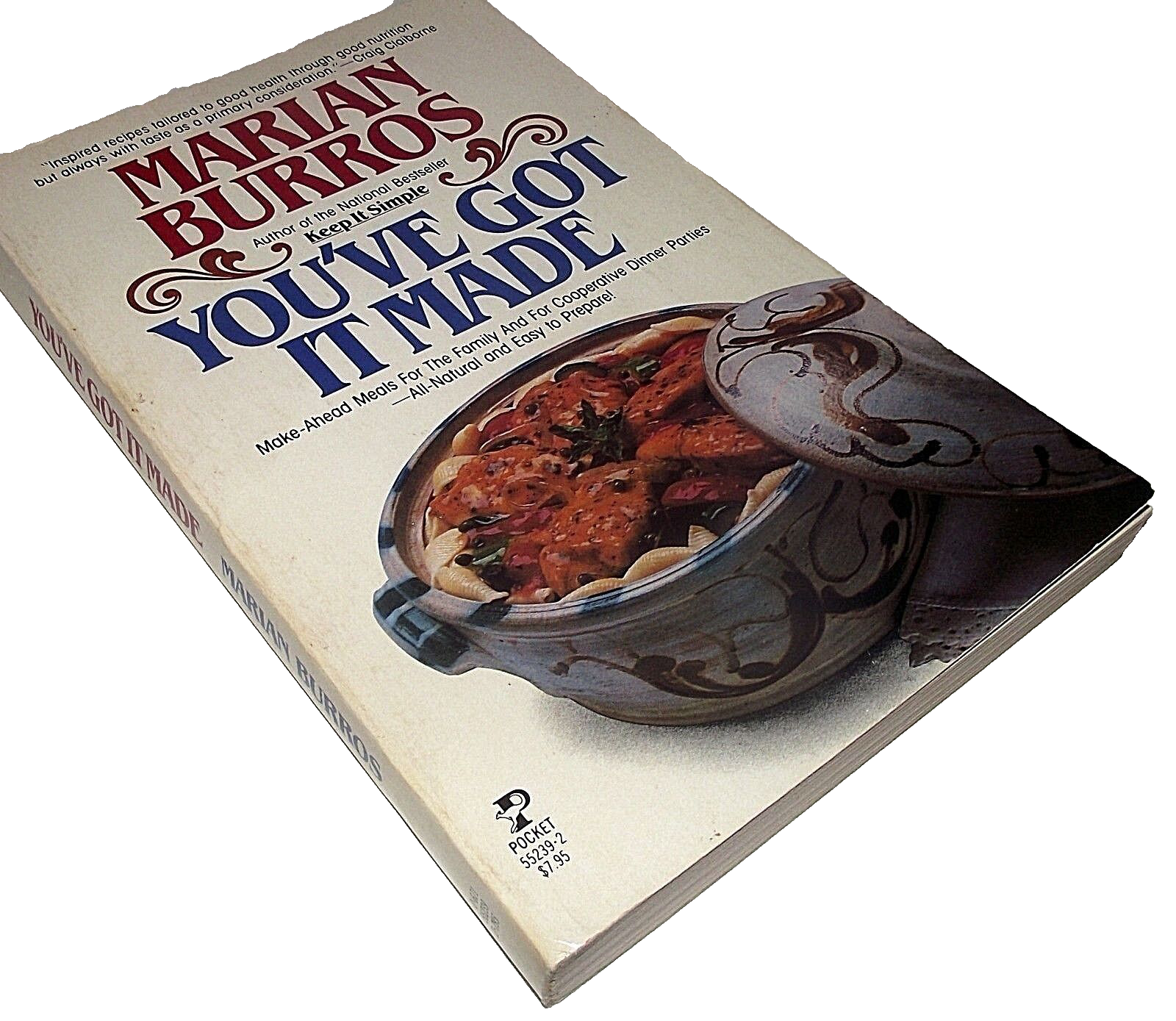 Marian Burros Cookbook Make Ahead Meals You&#39;ve Got it Made Recipes Steps... - $8.46