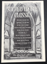 VTG 1954 Adoramus Te We Adore Thee Sheet Music Sacred Choral Classics Christian - £9.70 GBP