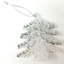 Shiny Modern Translucent Christmas Tree Ornament Plastic Small Vintage - £12.09 GBP