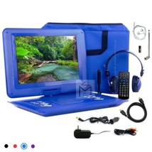 Trexonic 14.1” Blue Portable Folding TV DVD Player Swivel TFT LCD 14 w W... - £67.71 GBP